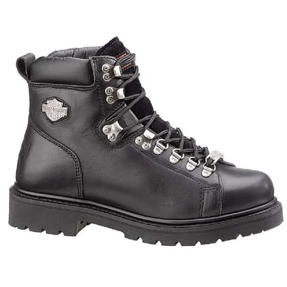 Harley-Davidson Men's Black Dipstick Leather Motorcycle Riding Boots Size‎ US 10